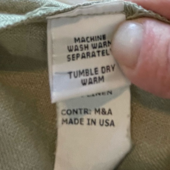 Women’s Linen  Crop Cuffed  Pull On Pants Medium by Cut Loose - Picture 8 of 12